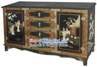 Chinese Palace Lacquer Ware Cabinet-Ancient Beauties