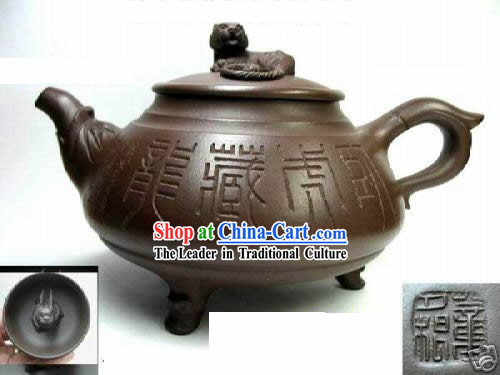 Chinese Classic Hand Made Teapot-Crushing the Tiger and Hiding the Dragon
