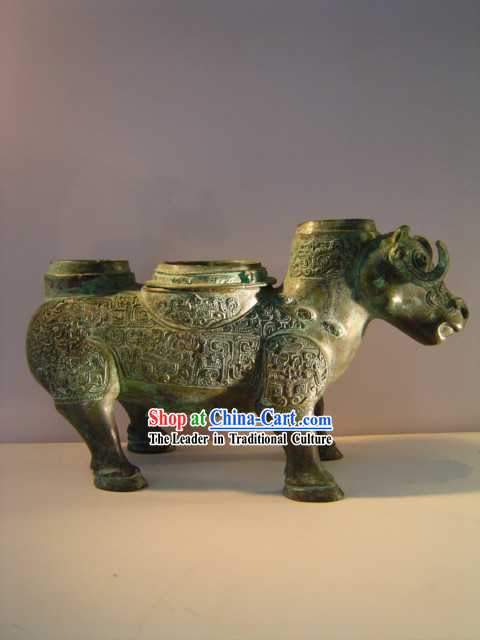 China Classic Archaize Bronze Ware-Xi Zun