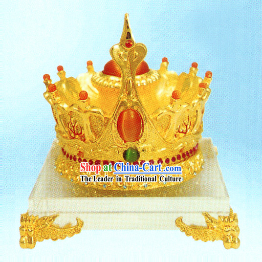 China Stunning Gold King Crown