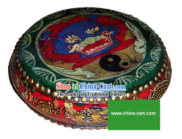 Chinese Classic Coloured Drawing Shu Gu_Drum_