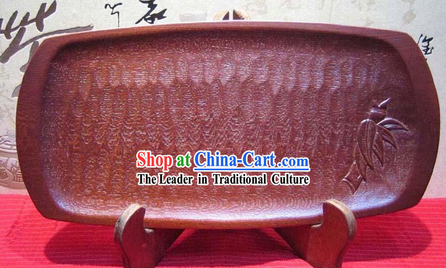 Chinese Hand Made Fish Shape Wooden Tea Table