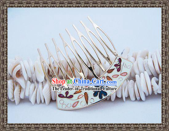 Chinese Classic Cloisonne Hairpin-White Princess