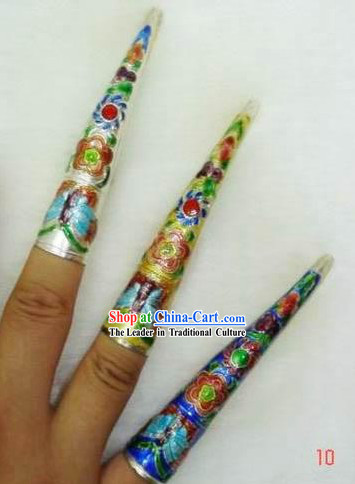 Chinese Cloisonne Long Fingernail