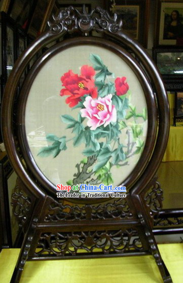 Chinese Double-sided Embroidery Handicraft-Blooming Peony