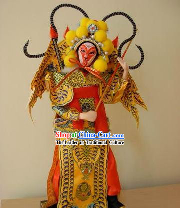 Handmade Peking Silk Figurine Doll - Sun Wukong