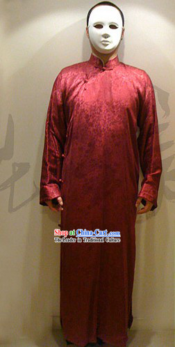 Chinese Ancient Traditional Long Jacket Ma Gua_Aba_ for Man