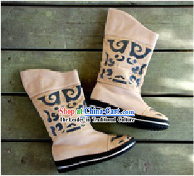 Chinese Traditional Handmade Long Boots for Women