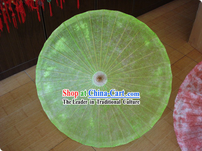 Chinese Traditional Hand Made Green Cloud Umbrella