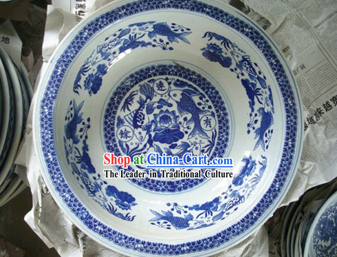 Chinese Classic Jing De Zhen Ceramic Fish Tank