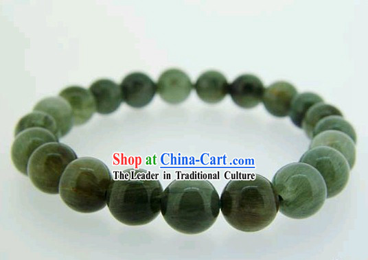 Chinese Classic Green Crystal Bracelet _being confident and decisive_