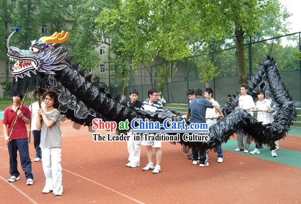 Shinning Black Dragon Dance Costume Complete Set