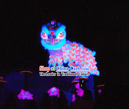 Chinese Classic Luminous Lion Dance Costume Complete Set