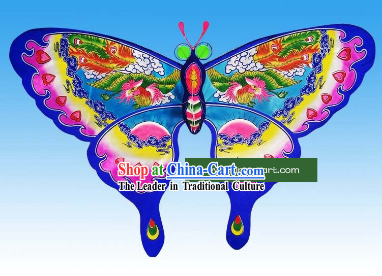 Chinese Traditional Weifang Hand Painted and Made Butterfly Kite - Phoenix