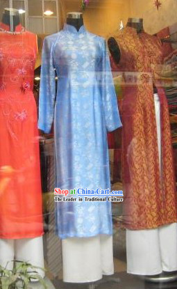 Classic Viet Blue Ladies Costume Complete Set