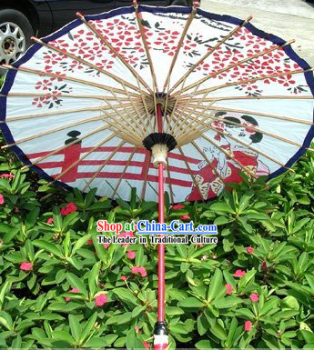 Hand Made Japanese Girls Dance Umbrella