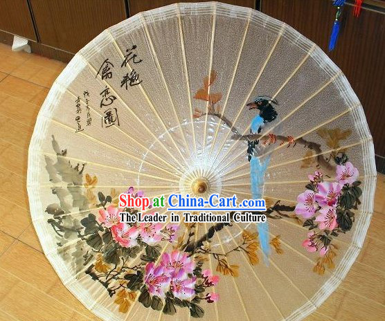 Chinese Classic Transparent Hand Painted Umbrella