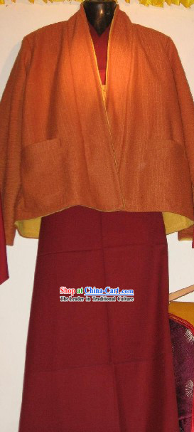 Chinese Tibetan Monk Uniform Complete Set