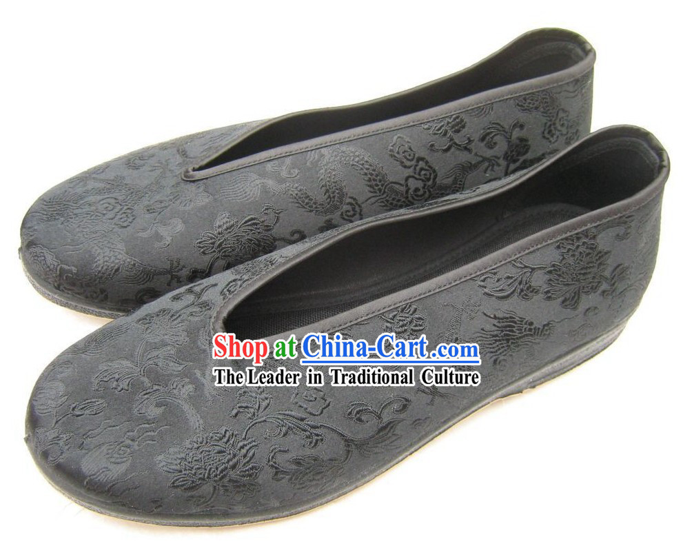 Chinese Traditional Brocade Shoes for Men _ Classic Dragon Shoes