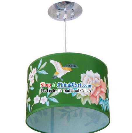 Chinese Silk Handpainted Lantern _ Palace Flower and Bird Lantern