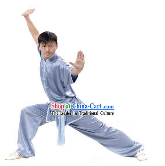 Chinese Professional Silk Wushu Uniform _ Wushu Clothing