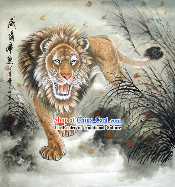 Paintings of Chinese Lions