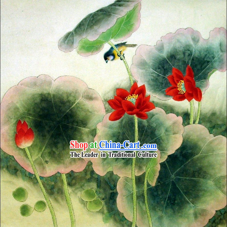 Traditional Chinese Lotus Paintings