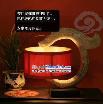 Traditional Chinese Handmade Stone Dragon Lantern