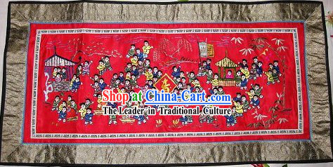 Chinese Traditional Embroidery Handicraft - One Hundred of Children