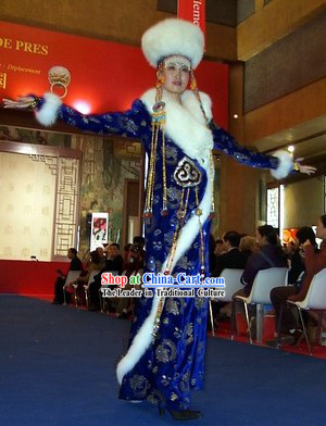 Chinese Classical Mongolian Costume Complete Set