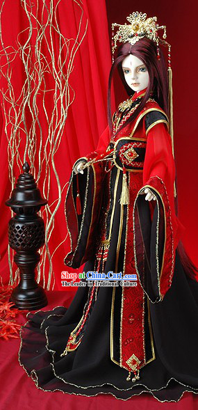 Ancient Chinese Emperor Cosplay Costume Complete Set