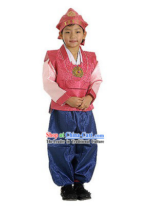 Supreme Korean Traditional Dress Hanbok for Children _red_