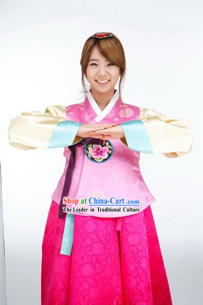 Modern Korean Hanbok Clothing for Young Girl
