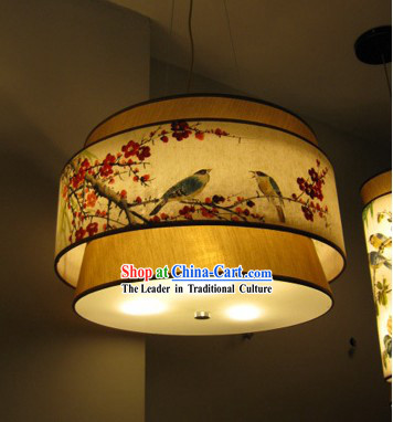 Chinese Traditional Original Plum Blossom Painting Chandelier
