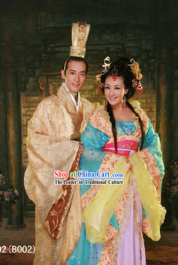Chinese Ancient Prince Wedding Costumes and Crown Complete Set