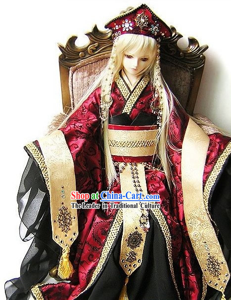 Traditional Japanese Emperor Costume Complete Set