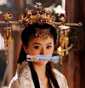 Handmade Tang Wedding Empress Phoenix Crown _ Chinese Wedding Hat