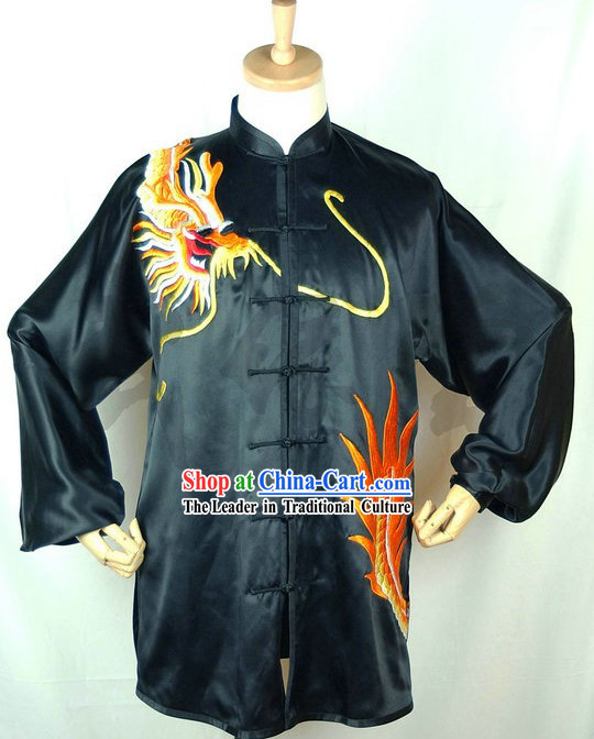 Chinese Dragon Embroidery Martial Arts Competition Uniform