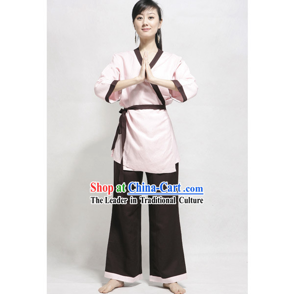 Chinese Flax Tai Chi Kung Fu Suit for Women