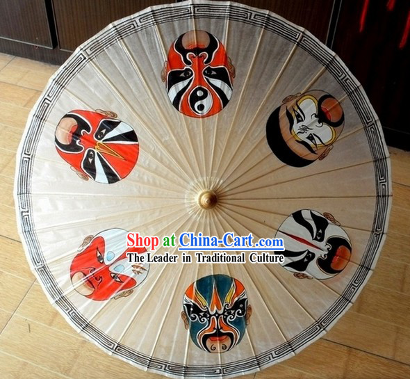 Chinese Beijing Opera Mask Umbrella