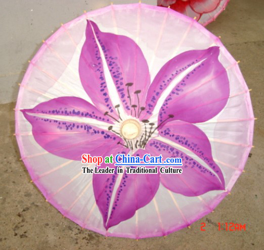 Chinese Traditional Silk Flower Dance Umbrella