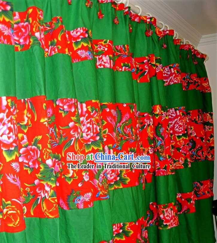 Traditional Chinese Custom Made Wedding Curtain Complete Set