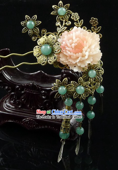 Traditional Chinese Butterfly and Flower Hair Accessory