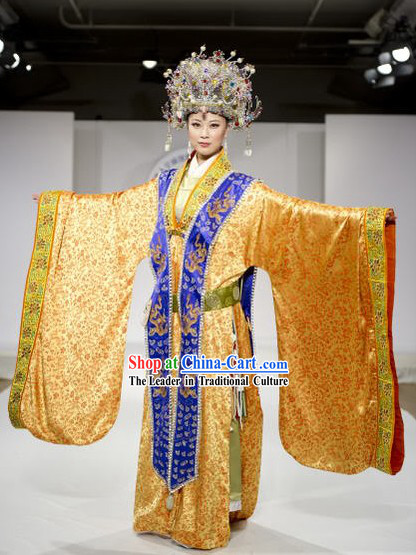 Ancient Chinese Empress Costume and Phoenix Crown
