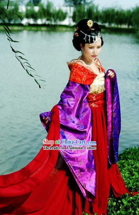 Chinese Princess Clothes and Hair Decoration Set