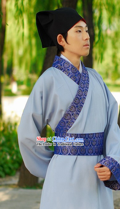 Traditional Chinese Han Clothing Complete Set for Men