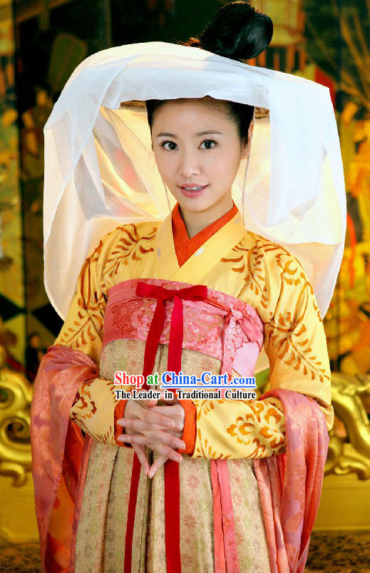 Ancient Chinese Tang Princess Clothing Complete Set