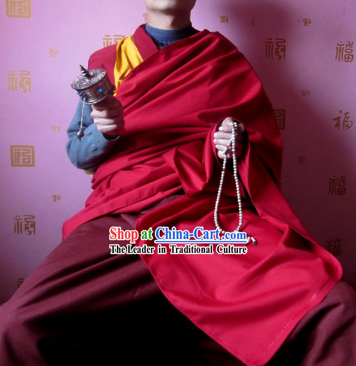 Chinese Tibetan Monk Robes Set