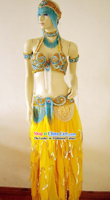 International Competition Belly Dance Costumes Complete Set for Women