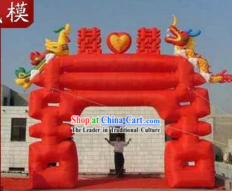 Chinese Wedding Inflatable Xi Dragon Phoenix